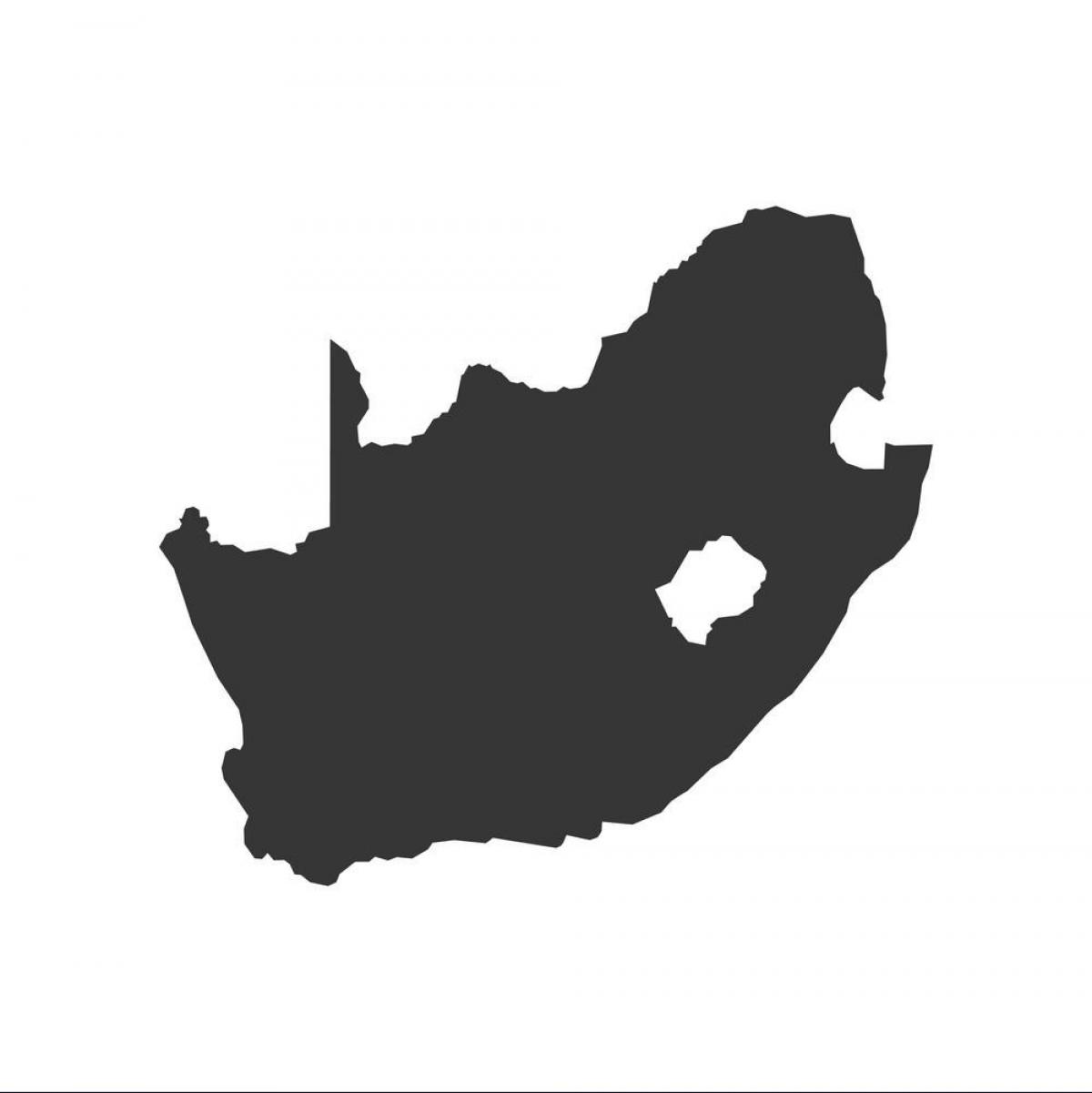 South Africa contours map